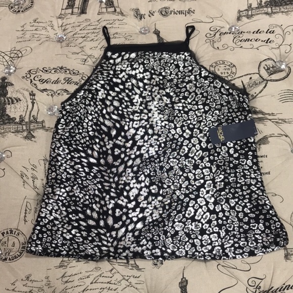 Rachel Rachel Roy Printed Mesh-Trim Top - Picture 2 of 4